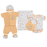 Newborn Suit 5pcs gift Sets - Orange, Kids, Newborn Boys Sets And Suits, Chase Value, Chase Value
