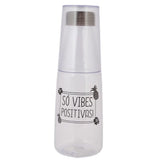 Water Bottle With Glass - White, Home & Lifestyle, Glassware & Drinkware, Chase Value, Chase Value
