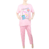 Women's 2 Piece Night Suit - Light Pink, Women, Night Suit, Chase Value, Chase Value