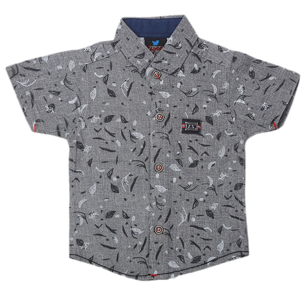 Boys Printed Casual Shirt - Grey, Kids, Boys Shirts, Chase Value, Chase Value