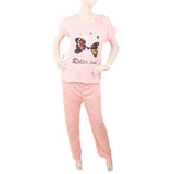Women's 2 Piece Night Suit - Pink, Women, Night Suit, Chase Value, Chase Value
