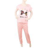 Women's 2 Piece Night Suit - Pink, Women, Night Suit, Chase Value, Chase Value