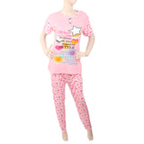 Women's 2 Piece Night Suit - Pink, Women, Night Suit, Chase Value, Chase Value