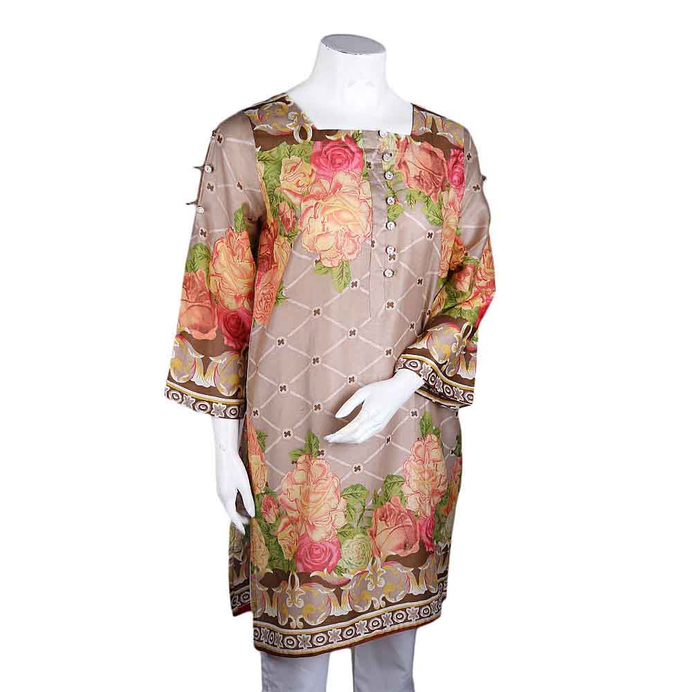 Women's Printed Lawn Kurti - Multi, Women, Ready Kurtis, Chase Value, Chase Value
