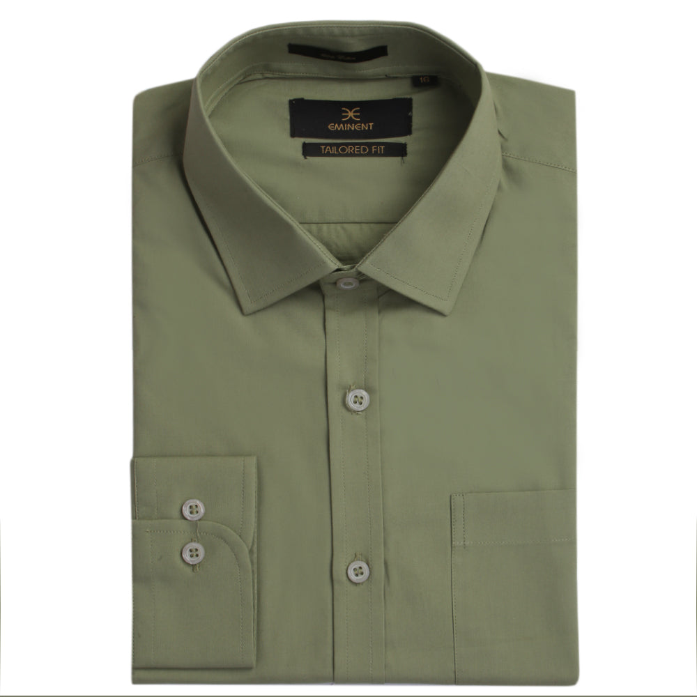 Men's Eminent Full Sleeves Formal Shirt - Olive Green, Men's Shirts, Eminent, Chase Value