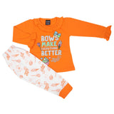 Girls Full Sleeves Suit - Orange, Girls Suits, Chase Value, Chase Value