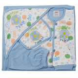 Newborn Suit 5pcs gift Sets - Light Blue, Kids, New Born Boys Sets And Suits, Chase Value, Chase Value