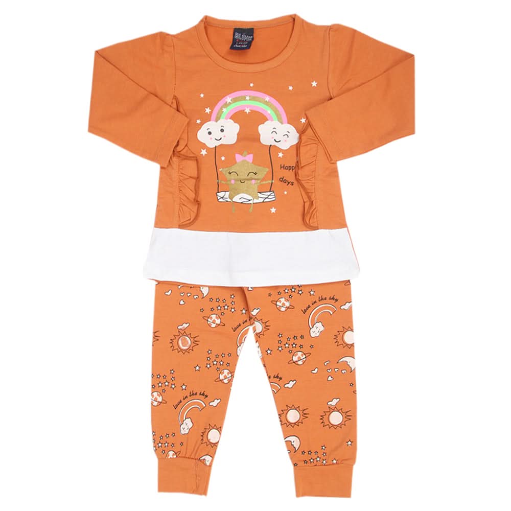 Girls Full Sleeves Suit - Brown, Girls Suits, Chase Value, Chase Value