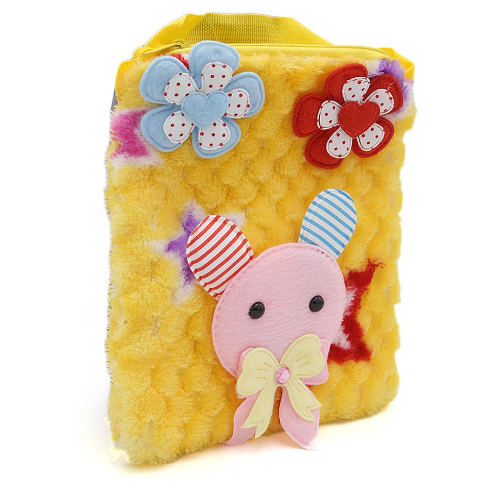 Girls Stuffed Bags 858 (851) - Yellow, Kids Clothes, Chase Value, Chase Value