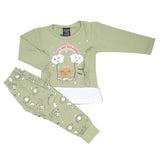Girls Full Sleeves Suit - Light Green, Girls Suits, Chase Value, Chase Value