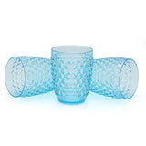 Acrylic Diamond Glass 250ml Pack Of 3 - Blue, Home & Lifestyle, Glassware & Drinkware, Chase Value, Chase Value