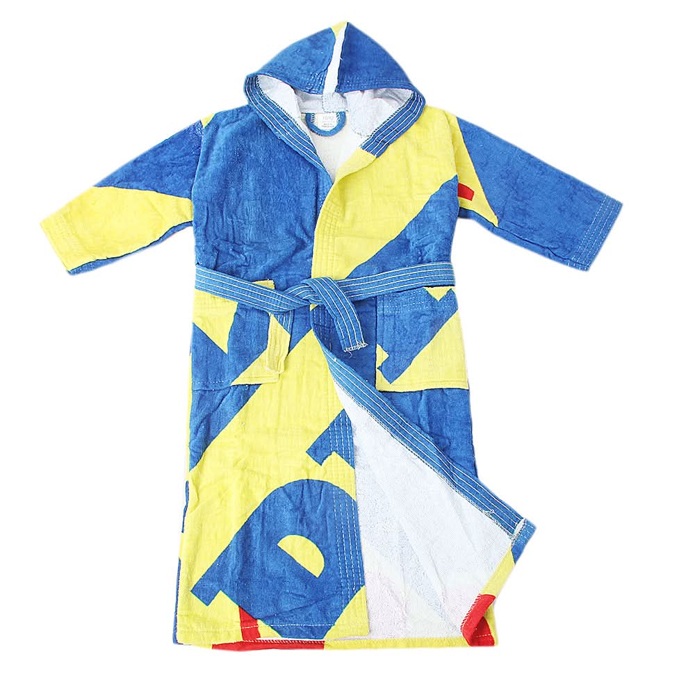 Kids Bathrobe Velour - Multi, Kids, Bath Accessories, Chase Value, Chase Value