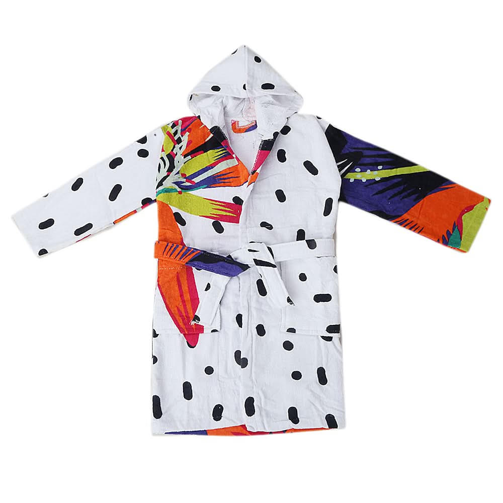 Kids Bathrobe Velour - Multi, Kids, Bath Accessories, Chase Value, Chase Value