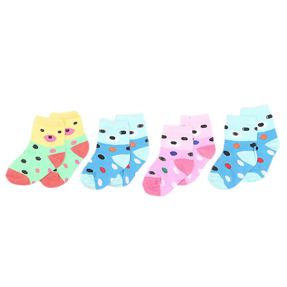 Girls Socks Pack Of 4 - Multi, Kids, Girls Socks, Chase Value, Chase Value