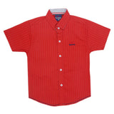 Boys Stripe Casual Shirt - Red, Kids, Boys Shirts, Chase Value, Chase Value