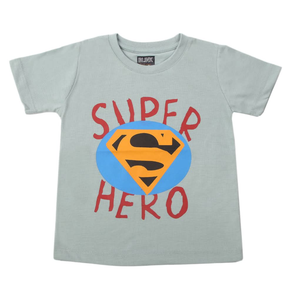 Boys Half Sleeves T-Shirt - Light Green, Boys T-Shirts, Chase Value, Chase Value