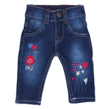 Newborn Girls Denim Pant - Dark Blue, Kids, Newborn Girls Shorts Skirts And Pants, Chase Value, Chase Value