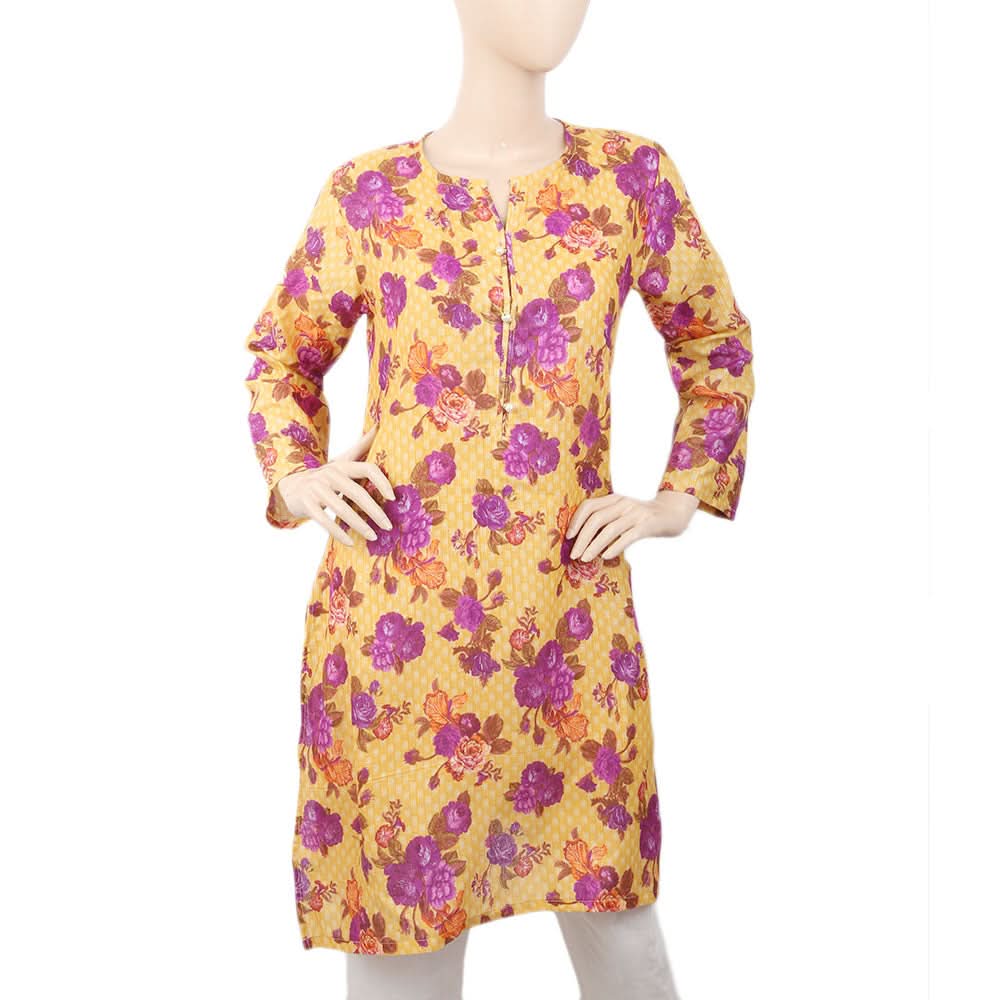 Women's Kurti - Yellow, Women, Ready Kurtis, Chase Value, Chase Value