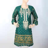 Women's Embroidered Kurti - Green, Women, Ready Kurtis, Chase Value, Chase Value