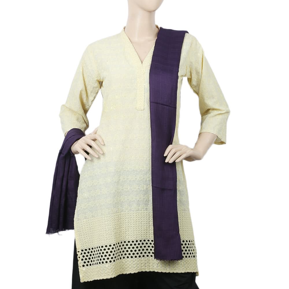 Women's Cotton Self Design Dupatta - Dark Purple, Women, Dupatta, Chase Value, Chase Value