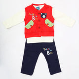 Newborn Boys Full Sleeves Suit - Red, Kids, NB Boys Sets And Suits, Chase Value, Chase Value