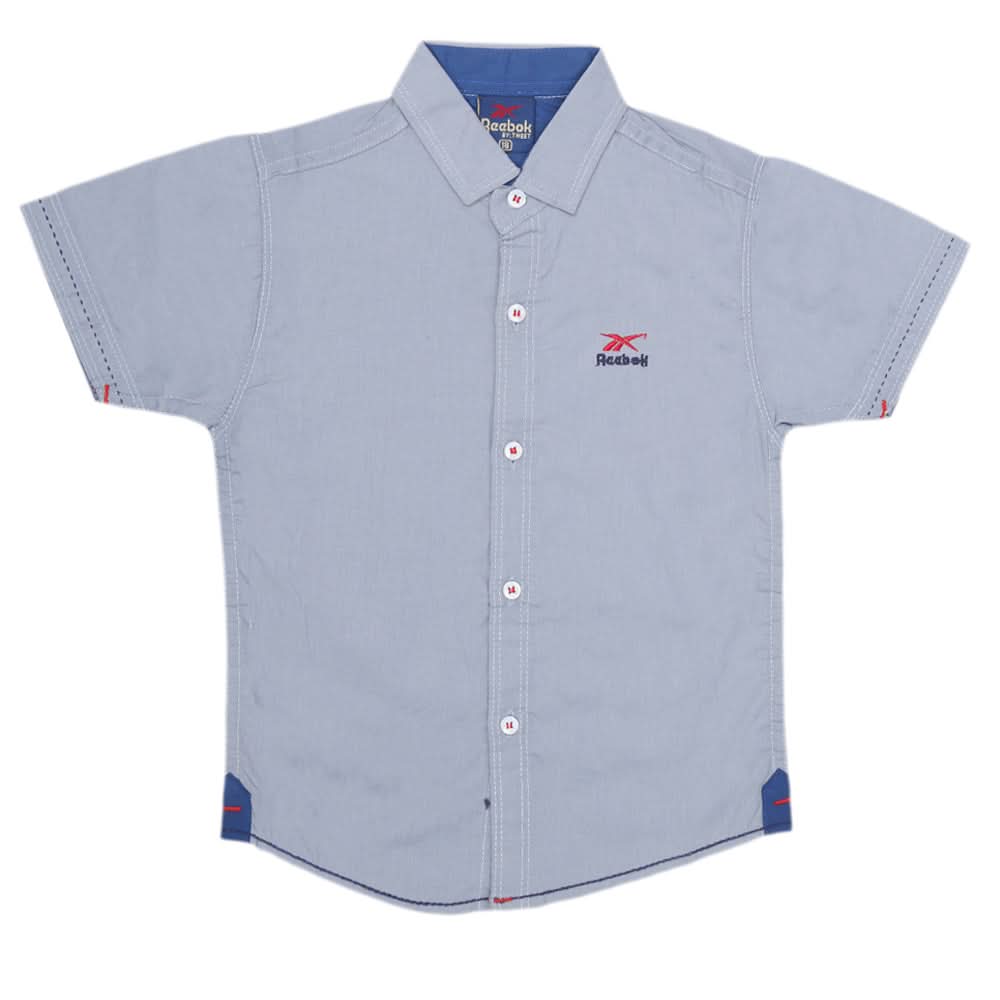 Boys Plain Casual Shirt - Steel Grey, Kids, Boys Shirts, Chase Value, Chase Value