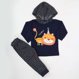 Newborn Boys Full Sleeves Hooded Suit - Navy Blue, Kids, NB Boys Sets And Suits, Chase Value, Chase Value