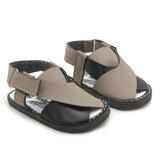 Newborn Peshawari Sandals - Black & Grey, Kids, NB Shoes And Socks, Chase Value, Chase Value