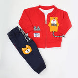 Newborn Boys Full Sleeves Suit - Red, Kids, NB Boys Sets And Suits, Chase Value, Chase Value