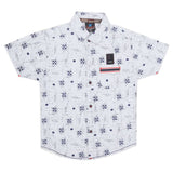 Boys Printed Casual Shirt - Ash Grey, Kids, Boys Shirts, Chase Value, Chase Value