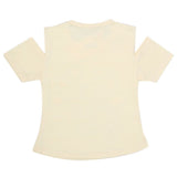 Girls Fancy Embroidered T-Shirt - Yellow, Kids, Girls T-Shirts, Chase Value, Chase Value