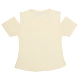 Girls Fancy Embroidered T-Shirt - Yellow, Kids, Girls T-Shirts, Chase Value, Chase Value