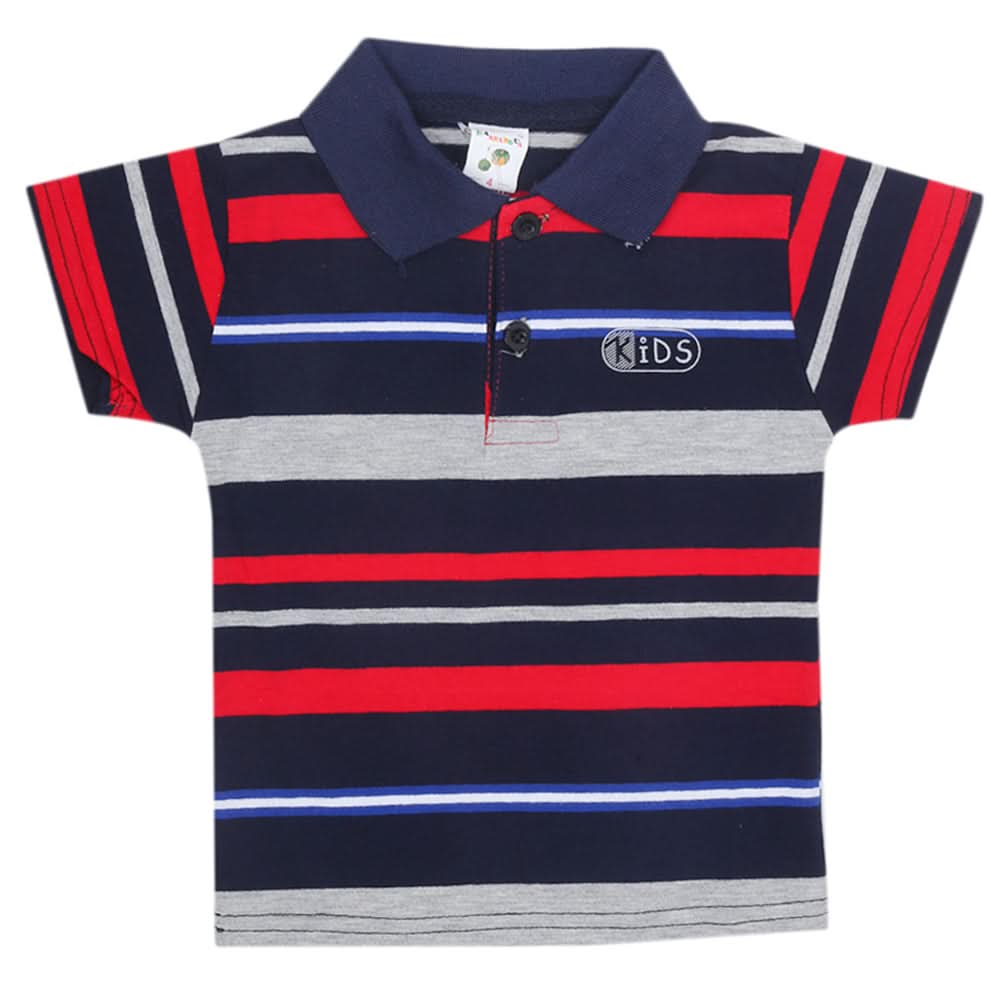 Boys Yarn Dyed T-Shirt - Multi, Kids, Boys T-Shirts, Chase Value, Chase Value