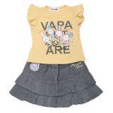 Girls Skirt Suit - Yellow, Kids, Girls Sets And Suits, Chase Value, Chase Value