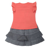 Girls Skirt Suit - Peach, Kids, Girls Sets And Suits, Chase Value, Chase Value