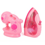 Family Iron & Sewing Machine Set For kid (7861) - Pink, Kids, Battery Operated Toys, Chase Value, Chase Value