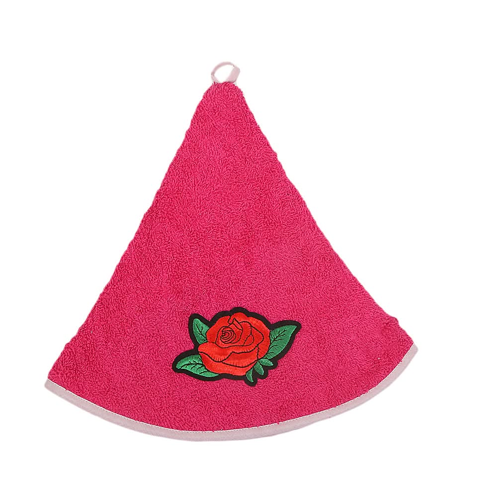 Hanging Round Towel 22x22 - Pink, Home & Lifestyle, Kitchen Towels, Chase Value, Chase Value