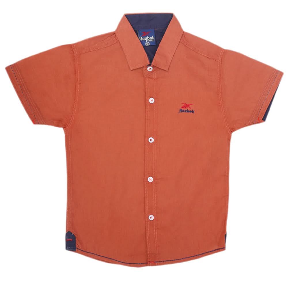 Boys Plain Casual Shirt - Rust, Kids, Boys Shirts, Chase Value, Chase Value
