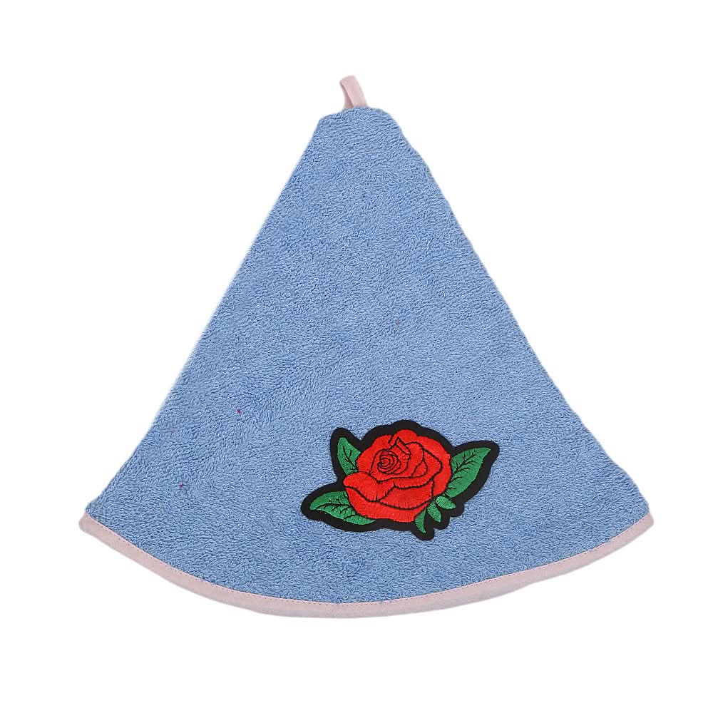 Hanging Round Towel 22x22 - Light Blue, Home & Lifestyle, Kitchen Towels, Chase Value, Chase Value