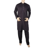 Men's Mashriq Slim Fit Embroidered Shalwar Suit - Dark Purple, Men, Shalwar Kameez, Chase Value, Chase Value