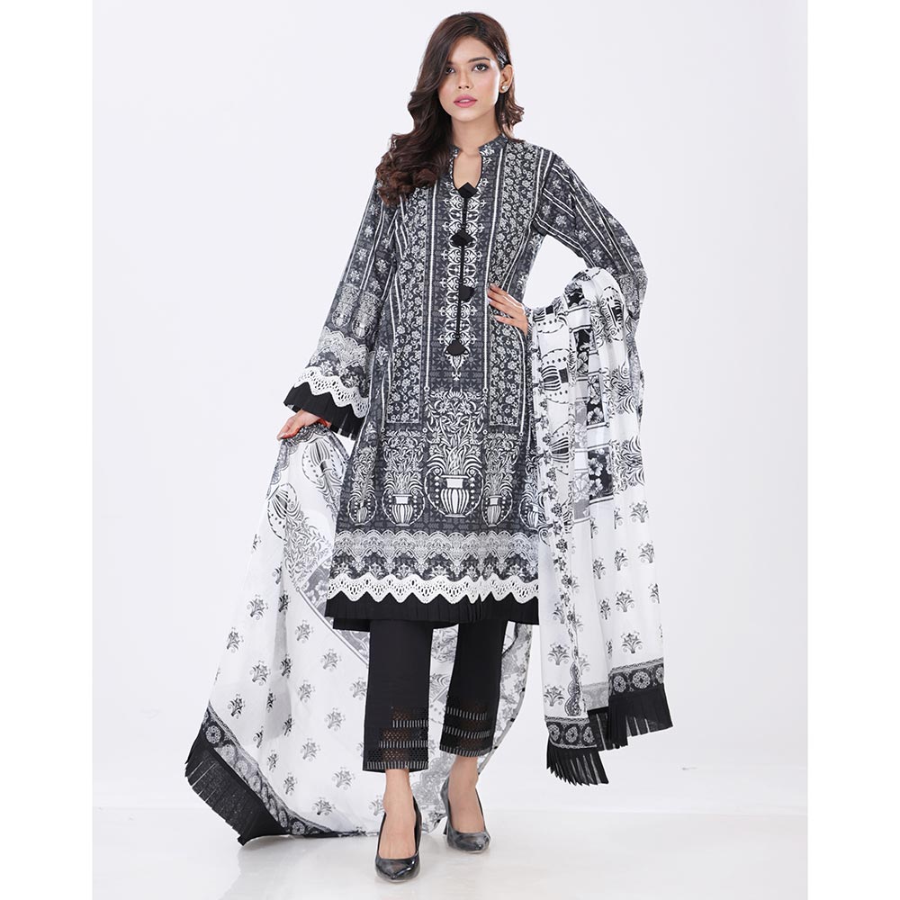 Eminent Digital Printed 3 Pcs Un-Stitched Suit - 11, Women, 3Pcs Shalwar Suit, Eminent, Chase Value