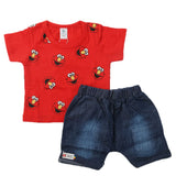 Newborn Boys Half Sleeves Suit - Red, Kids, Newborn Boys Sets And Suits, Chase Value, Chase Value