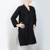 Women's Embroidered China Gala Kurti - Black, Women, Ready Kurtis, Chase Value, Chase Value