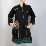 Women's Embroidered Cut Sleeves Kurti - Black, Women, Ready Kurtis, Chase Value, Chase Value
