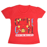 Girls Half Sleeves T-Shirt 9050 - Red, Kids, Girls T-Shirts, Chase Value, Chase Value