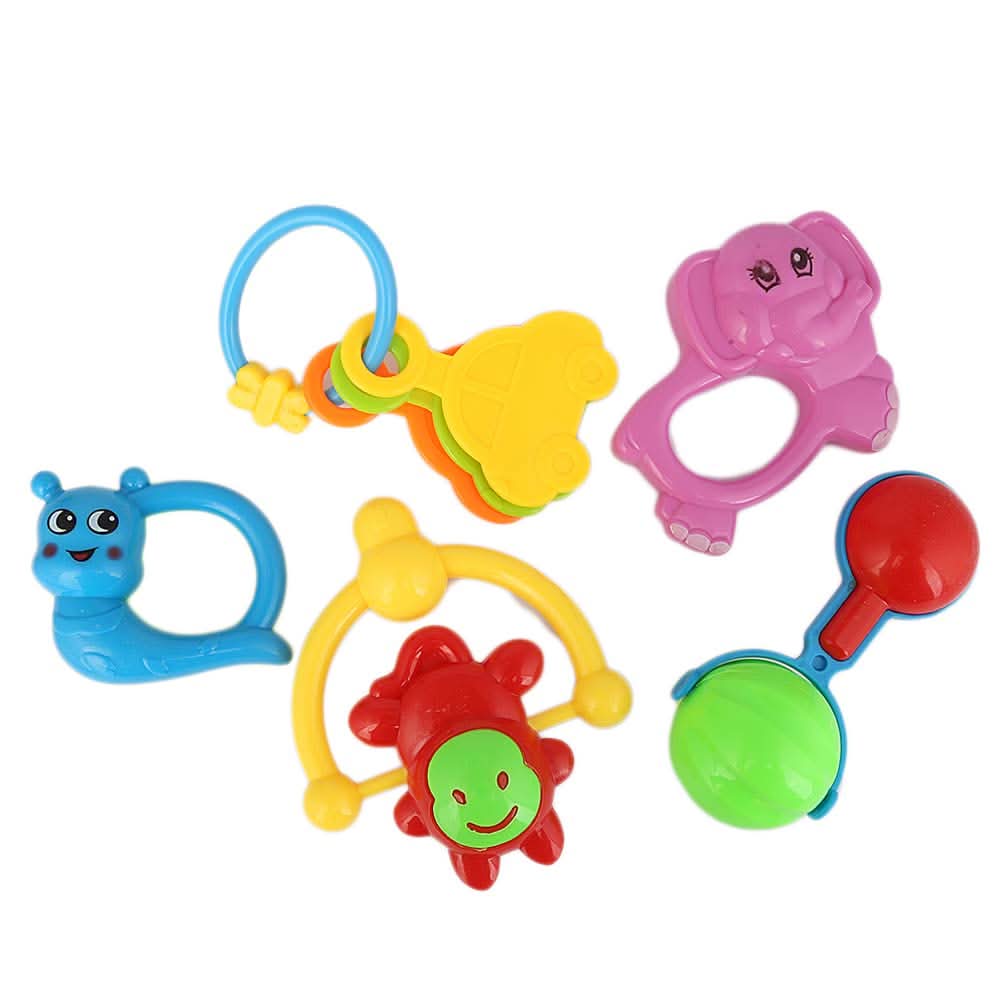 Rattle Toy Set 5 Pcs For Kid - Multi, Kids, New Born Rattles And Toys, Chase Value, Chase Value