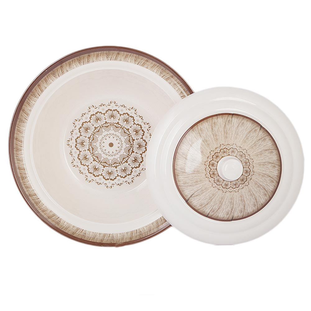 Melamine Bowl With Lid - Brown, Home & Lifestyle, Serving And Dining, Chase Value, Chase Value