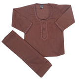 Newborn Boys Shalwar Suit - Brown, Kids, Newborn Boys Shalwar Suits, Chase Value, Chase Value