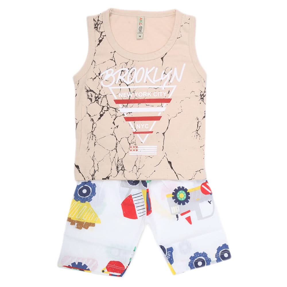 Boys Sando 2 Piece Suit - Fawn, Kids, Boys Sets And Suits, Chase Value, Chase Value