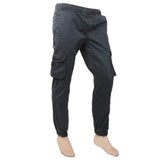 Men's Dyed Cargo Ponchi Trouser - Grey, Men, Lowers And Sweatpants, Chase Value, Chase Value